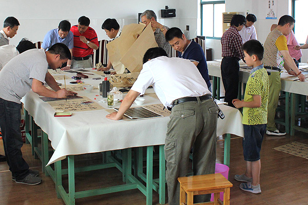 中國(guó)人民大學(xué)、北京師范大學(xué)王學(xué)嶺書(shū)法工作室在安邦集團(tuán)面授會(huì)(圖4)